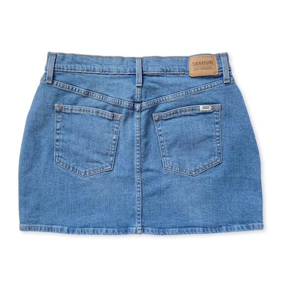 Signature by Levi Strauss & Co. Heritage Denim Jean Mini Skirt Coastal Cowgirl - Picture 5 of 14